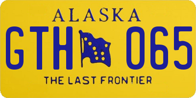 AK license plate GTH065