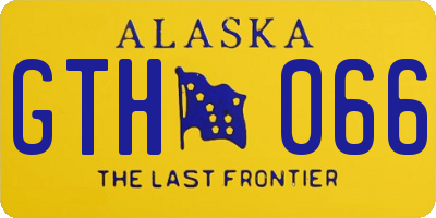 AK license plate GTH066