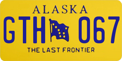 AK license plate GTH067