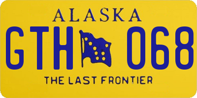 AK license plate GTH068