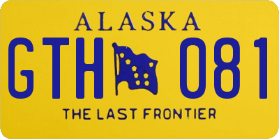 AK license plate GTH081