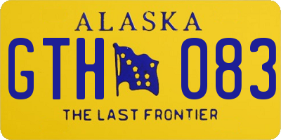 AK license plate GTH083