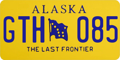 AK license plate GTH085