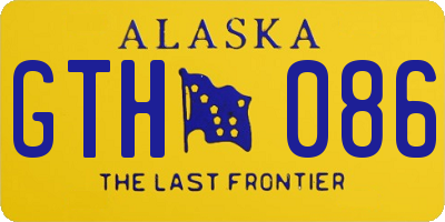 AK license plate GTH086