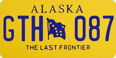 AK license plate GTH087