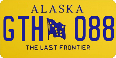 AK license plate GTH088