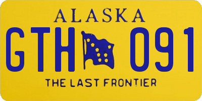 AK license plate GTH091