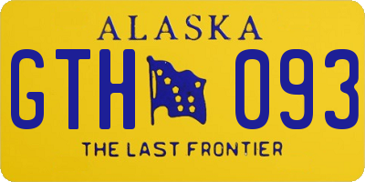 AK license plate GTH093