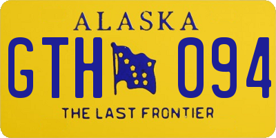 AK license plate GTH094