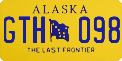 AK license plate GTH098