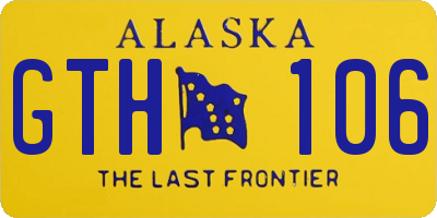 AK license plate GTH106