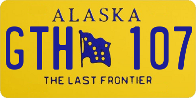 AK license plate GTH107