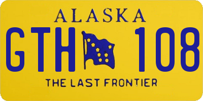 AK license plate GTH108