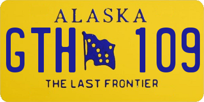 AK license plate GTH109