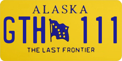 AK license plate GTH111