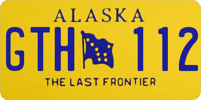 AK license plate GTH112