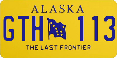 AK license plate GTH113