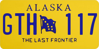 AK license plate GTH117