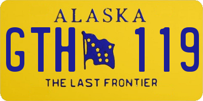 AK license plate GTH119