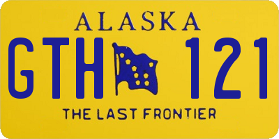 AK license plate GTH121