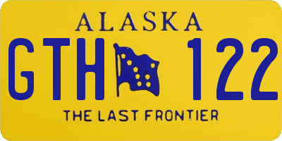 AK license plate GTH122