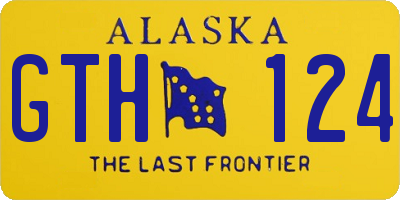 AK license plate GTH124