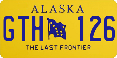 AK license plate GTH126