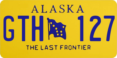 AK license plate GTH127