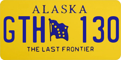 AK license plate GTH130