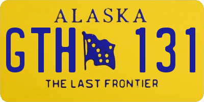 AK license plate GTH131