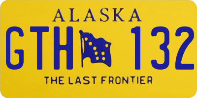 AK license plate GTH132