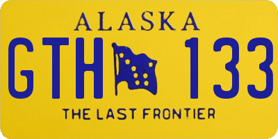 AK license plate GTH133