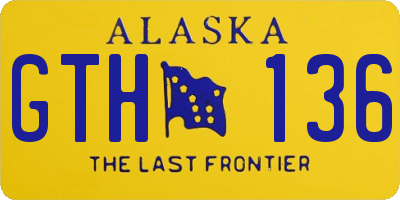 AK license plate GTH136