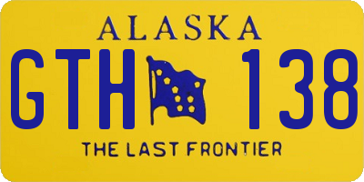 AK license plate GTH138