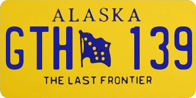 AK license plate GTH139