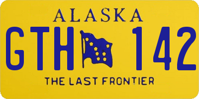 AK license plate GTH142