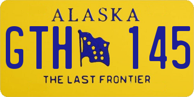 AK license plate GTH145