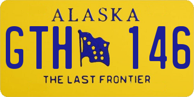 AK license plate GTH146