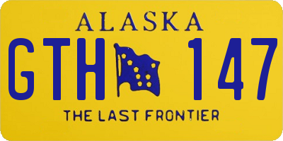 AK license plate GTH147