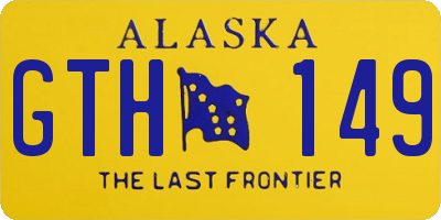 AK license plate GTH149