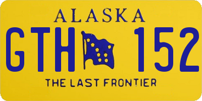 AK license plate GTH152