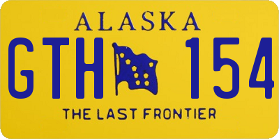 AK license plate GTH154