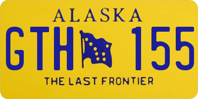 AK license plate GTH155