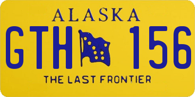 AK license plate GTH156