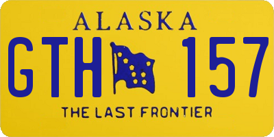 AK license plate GTH157