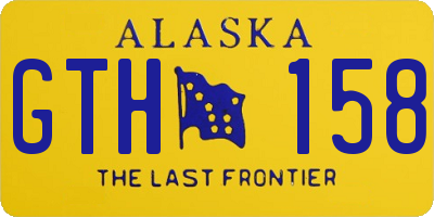 AK license plate GTH158