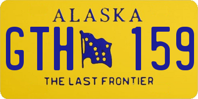 AK license plate GTH159