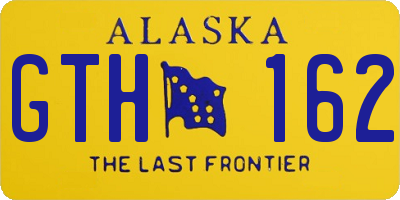 AK license plate GTH162