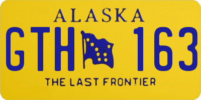 AK license plate GTH163