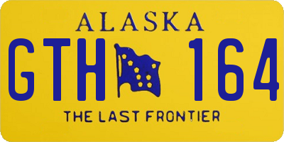 AK license plate GTH164